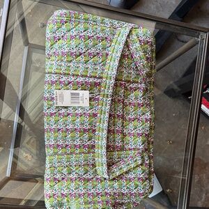 Vera Bradley Miramar Weekender in Green and Purple Plaid